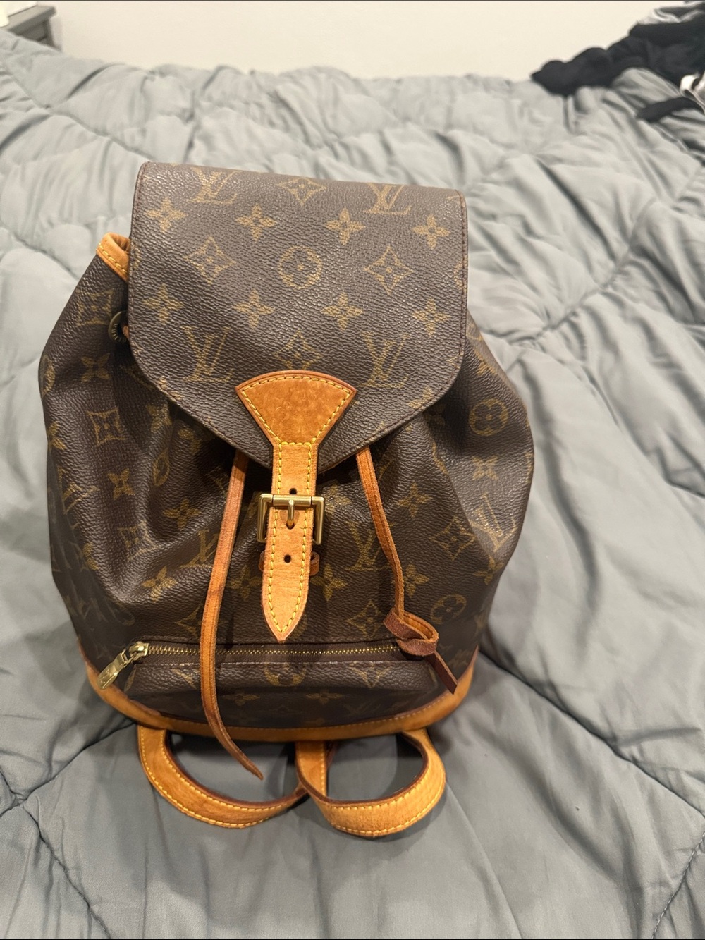 Louis Vuitton montsouris MM backpack monogram bag authentic